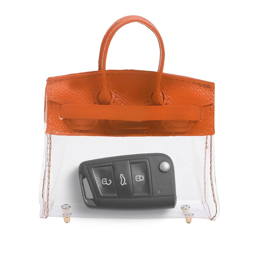 Mini Creative Car Key Case, Small Transparent Handbag Keys Holder, Keychain Bag Car Key Fob Case ... | Amazon (US)