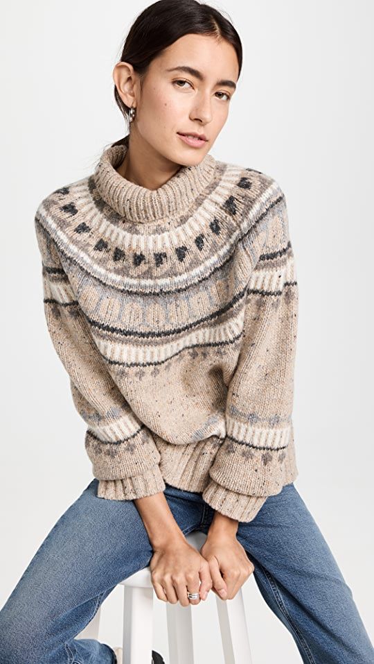 Alex Mill Apres Ski Fair Isle Turtleneck Sweater | SHOPBOP | Shopbop