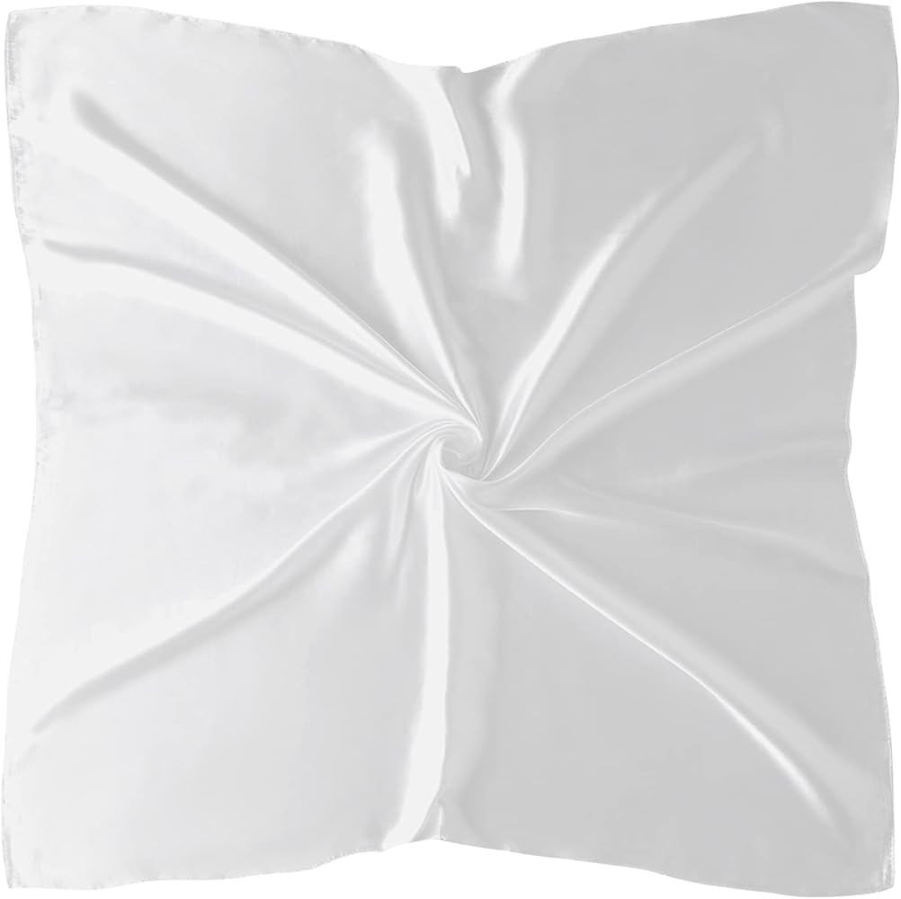 vimate 35" Square Silk Like Head Scarf - Women's Fashion Satin Scarf Bandana for Hair Wrapping at... | Amazon (US)