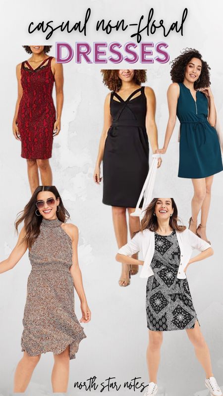 casual dresses that are not floral and have an edgy component 

#LTKFind #LTKunder50 #LTKcurves