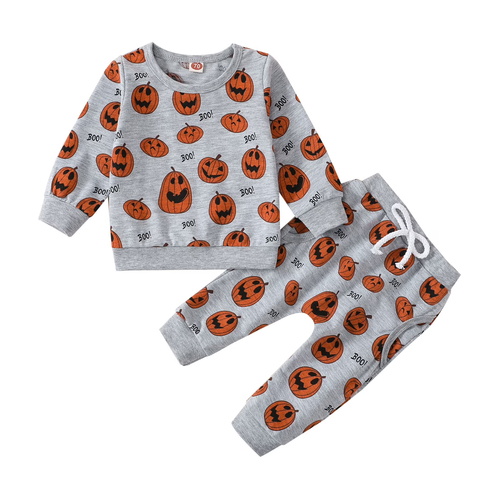Younger Tree Baby Halloween Pumpkin Clothes Outfits Toddler Boy Girl Long Sleeve Sweatshirt Tops ... | Walmart (US)