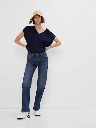 Mid Rise Organic Cotton '90s Loose Jeans with Washwell | Gap (US)