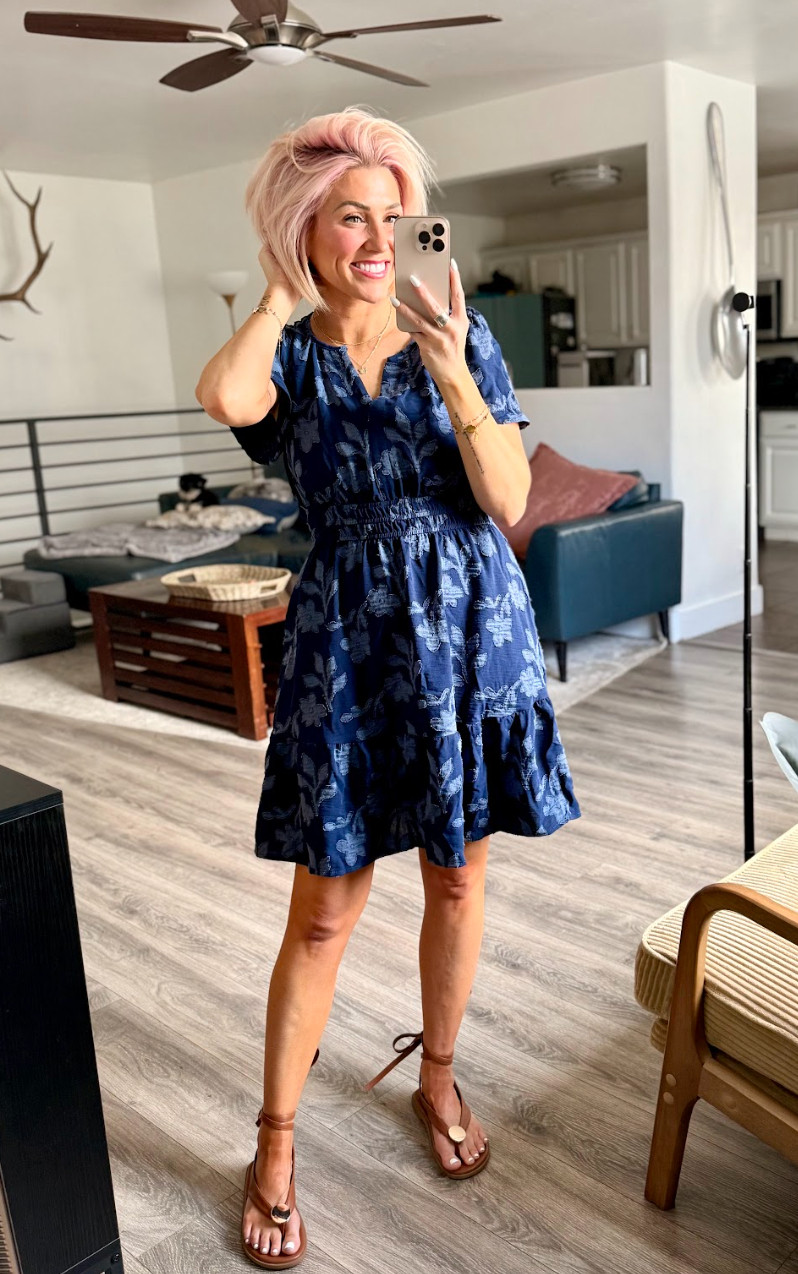 Loving this floral dress for summer outings! Paired with comfy sandals and chic accessories. Dress: Medium // Shoes: TTS 

 #LTKootd #LTKOver40