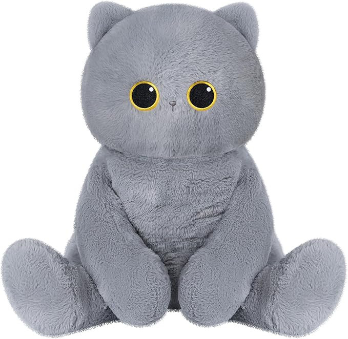 Mewaii Weighted Stuffed Animals, 3.5 Lbs Customizable Cat Stuffed Animal Up to 5 Lbs, Stuffed Cat... | Amazon (US)