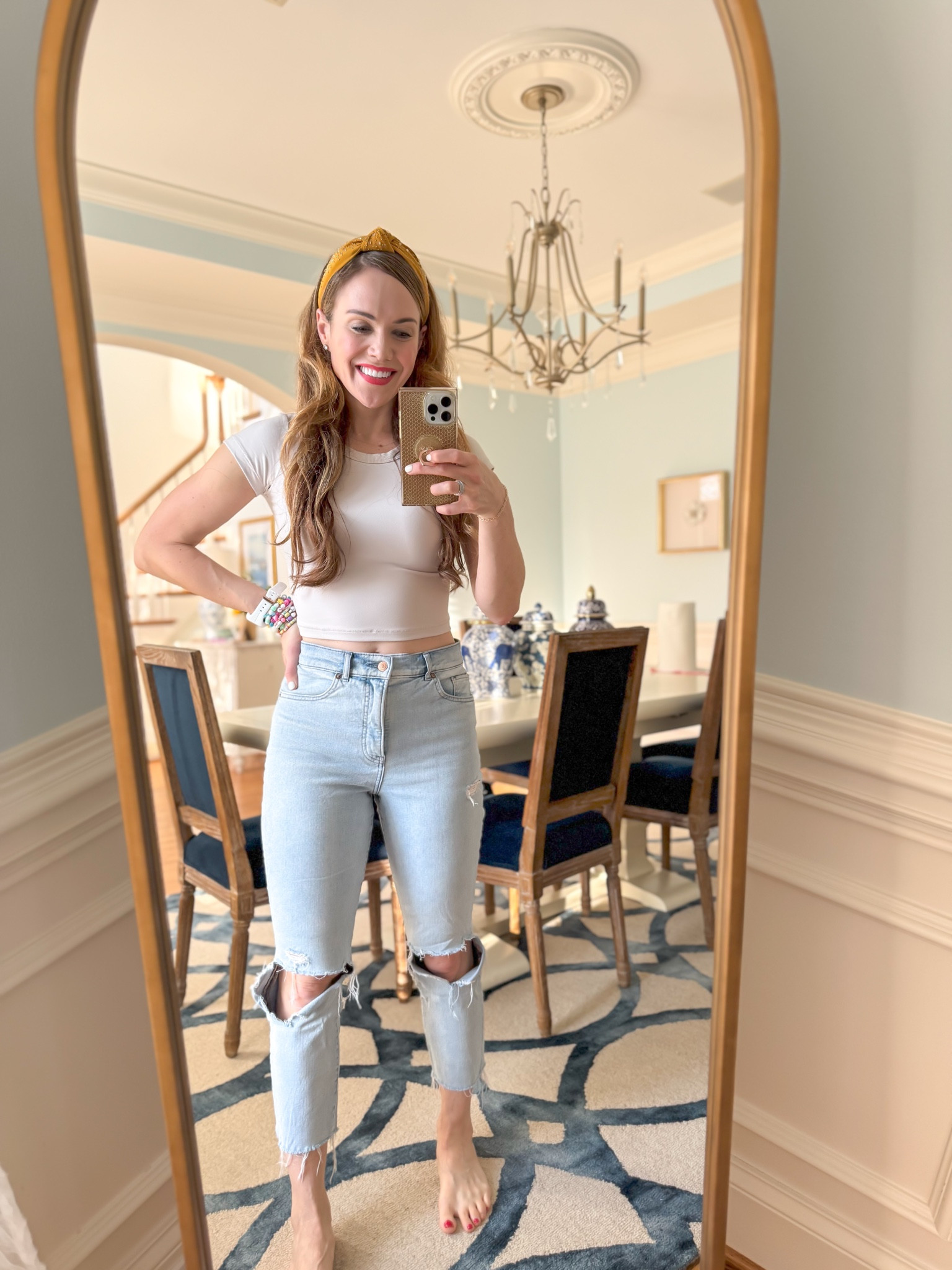 Super Bowl outfit! Loving this little soft tee, and I’m in a small! 

#LTKFindsUnder100 #LTKFitness #LTKActive