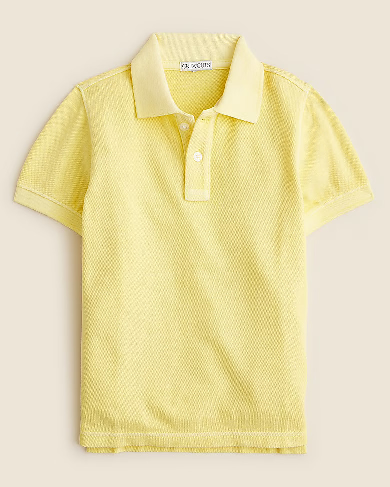 Kids' washed piqué polo shirt | J. Crew US