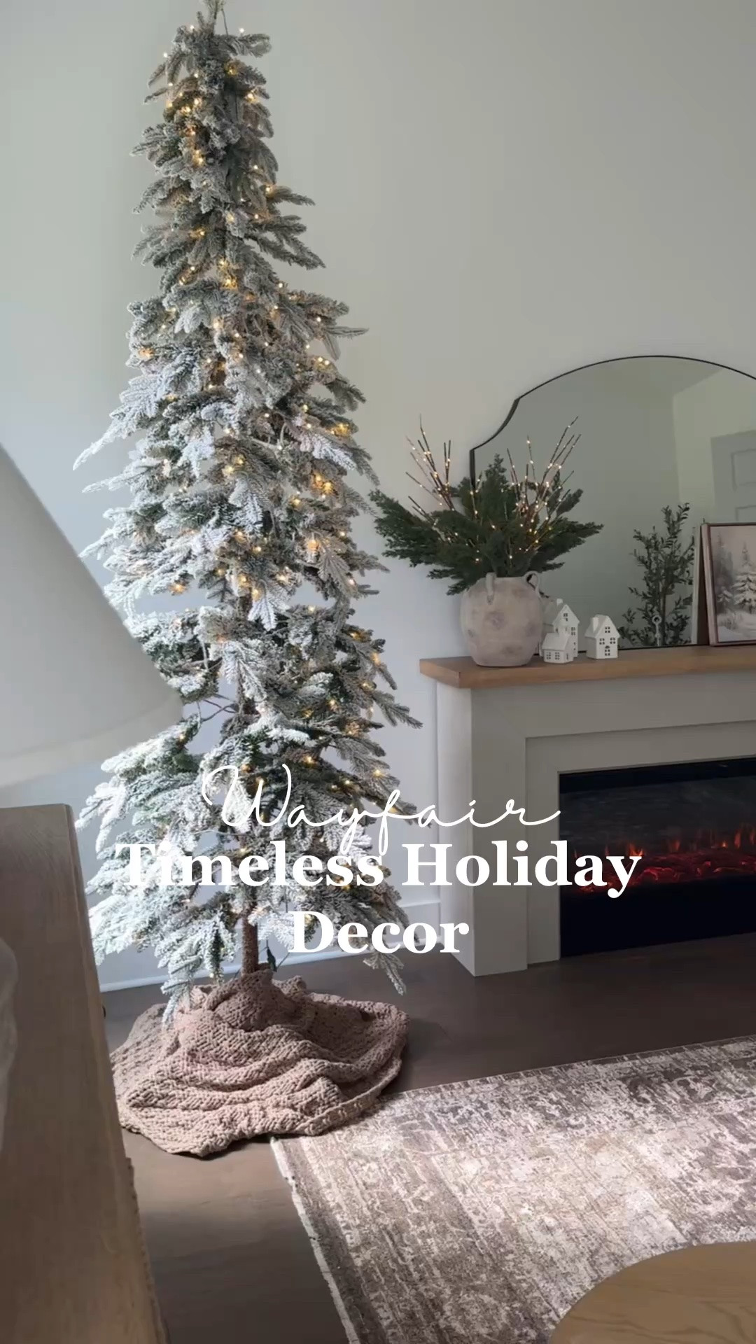 #ad Type HOLIDAY for links! ❤️I’m officially entering my cozy Christmas era thanks to @Wayfair! These timeless decor accents help bring my favorite season to life and truly make it feel like home for the holidays!! 

This Christmas tree sold out last year, so if you’re on the hunt for an affordable pre-lit flocked tree grab this one while you can! 

#wayfair #WayfairPartner

#LTKHome #LTKSaleAlert #LTKSeasonal