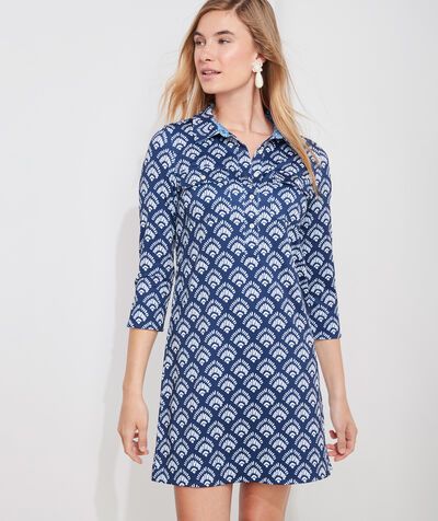 Printed Sankaty Margo Shirt Dress | vineyard vines