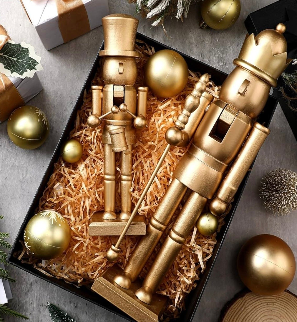 Adorable two piece gold Nutcracker set under $35! Christmas holiday seasonal home decor winter 

#LTKSeasonal #LTKHome #LTKFindsUnder50
