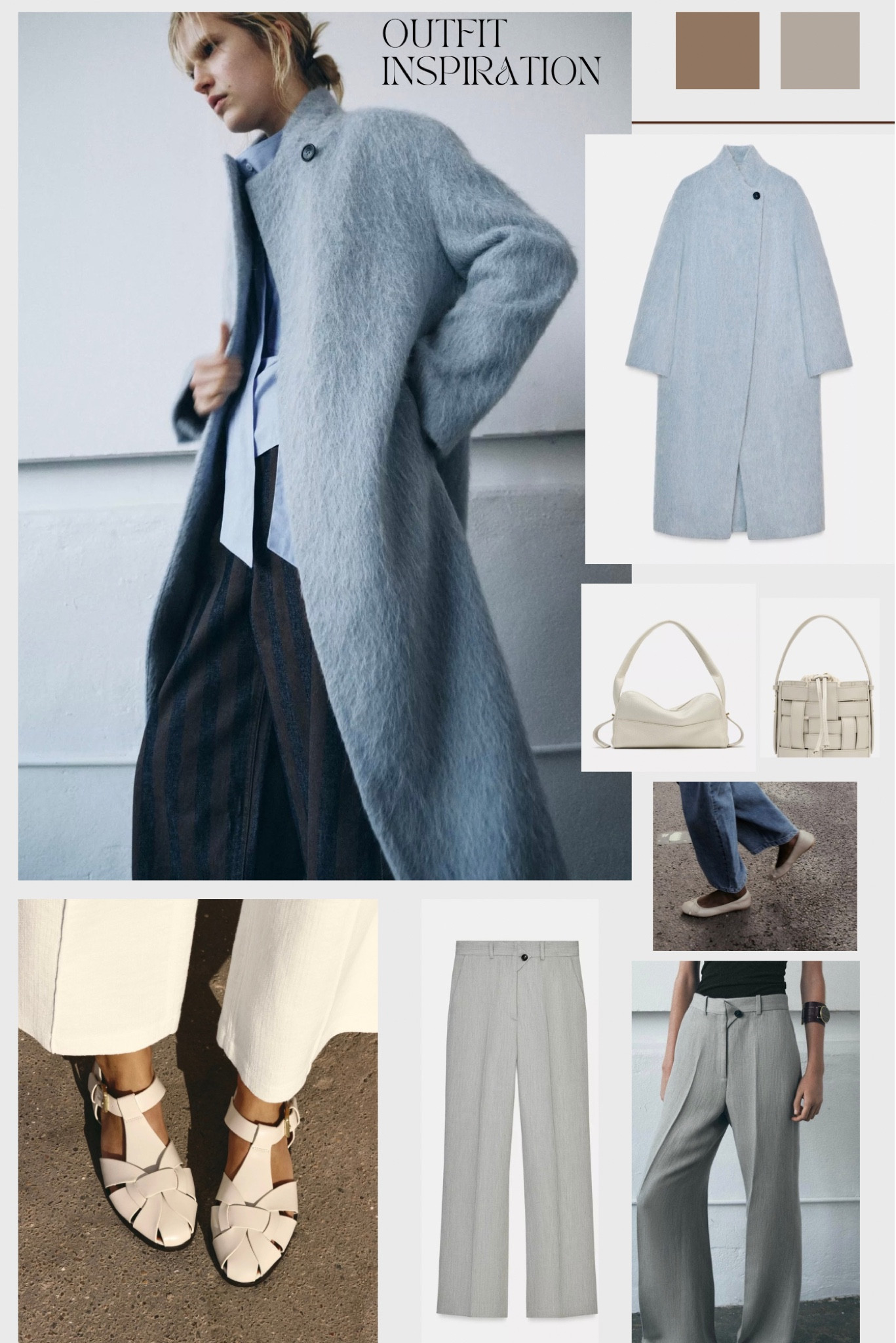 Tonal outfit inspo with Zara
Obsessed with this pale blue coat. 

#LTKautumn #LTKaustralia #LTKwinter