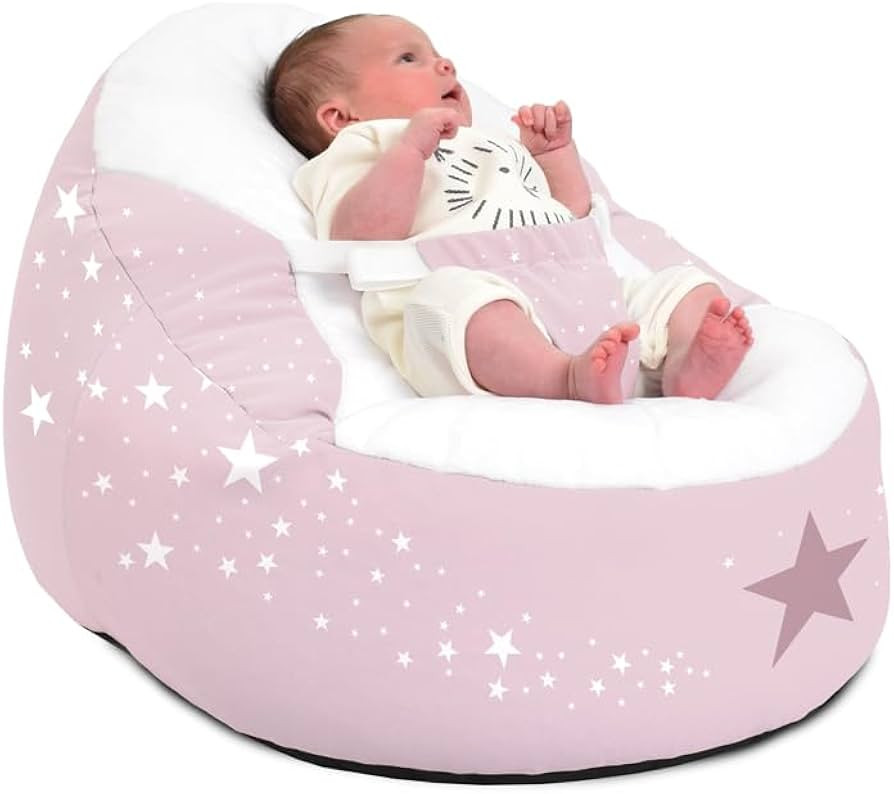 rucomfy Beanbags Gaga Baby Bean Bag Support Chair Lounger with Safety Harness for 0-6 Month Old -... | Amazon (UK)