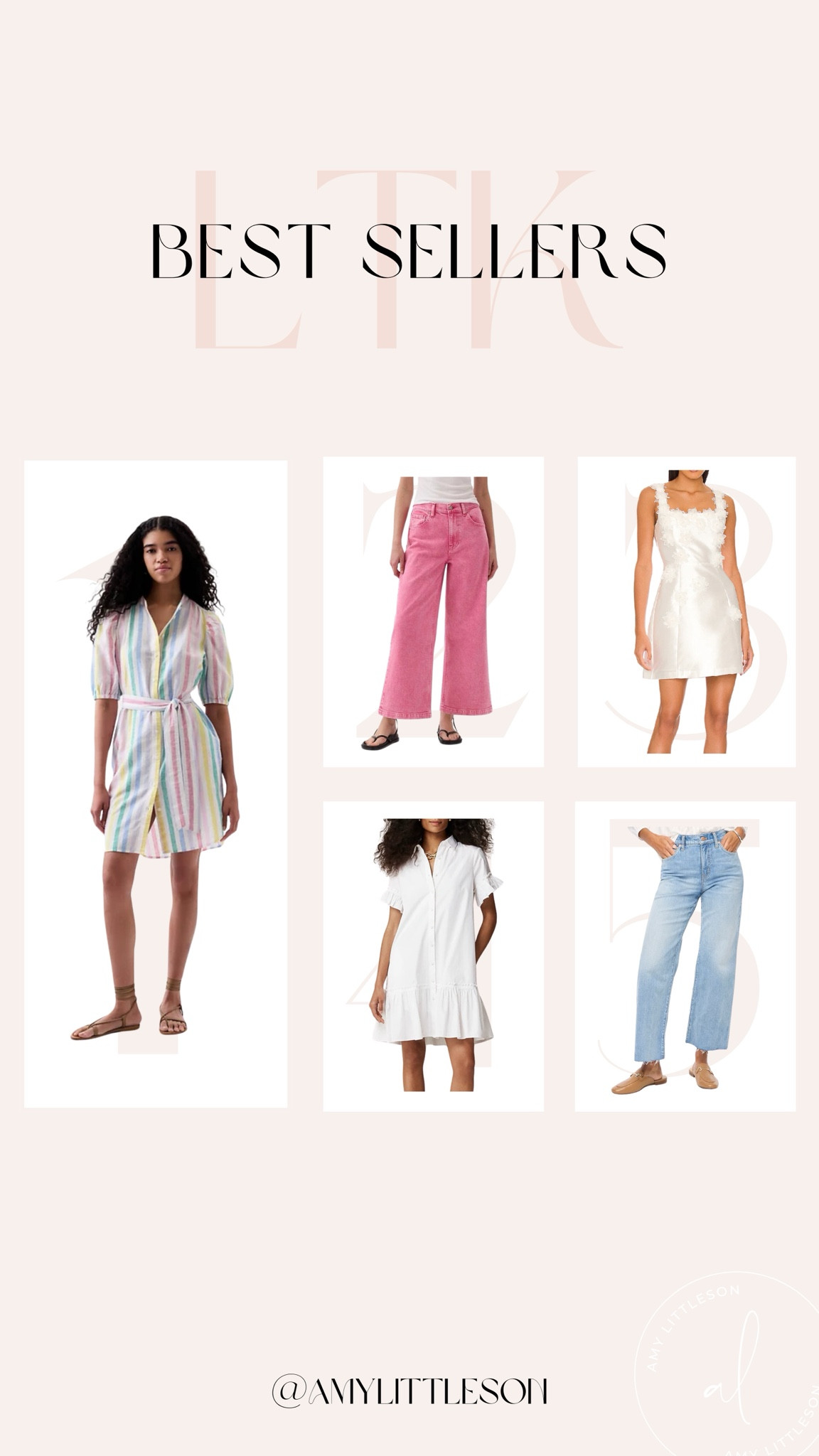 Last week’s top 5 best sellers 

#LTKStyleTip #LTKFindsUnder100 #LTKFindsUnder50