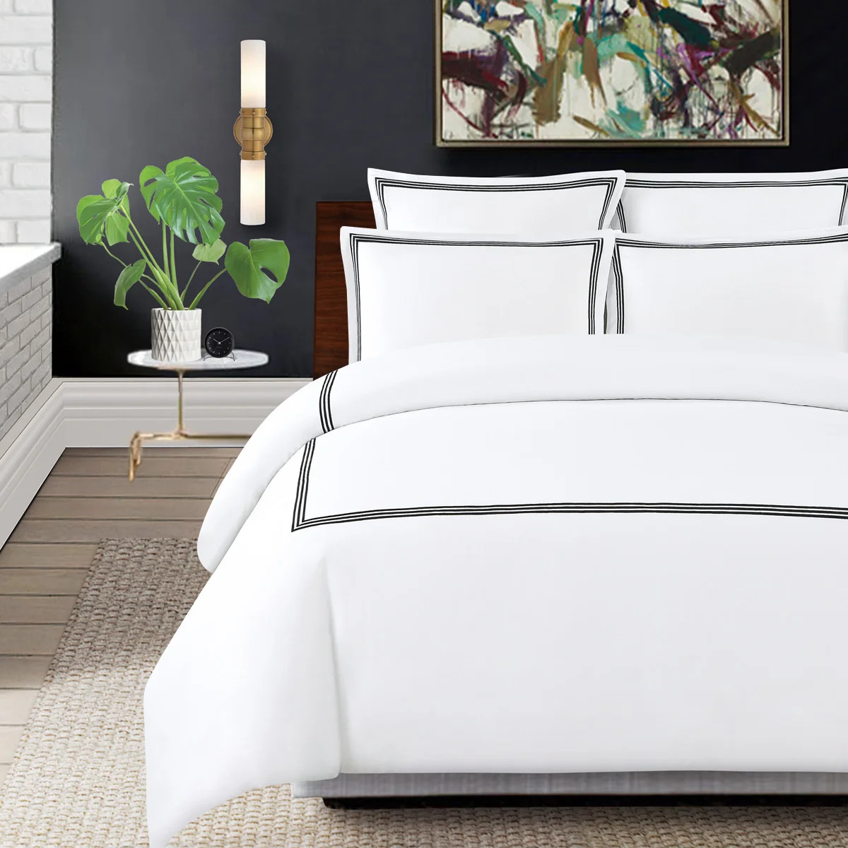 Modern & Contemporary Power Loom Striped Duvet Cover | Wayfair North America