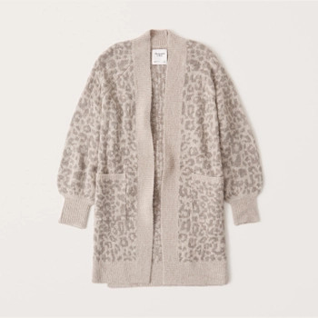 Leopard Duster Cardigan | Abercrombie & Fitch (US)