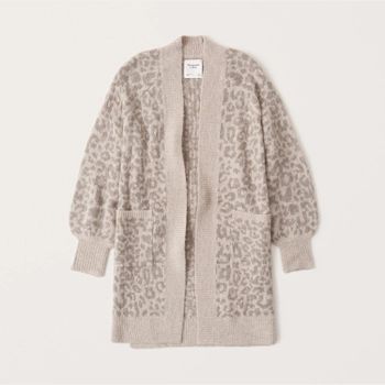 Leopard Duster Cardigan | Abercrombie & Fitch (US)