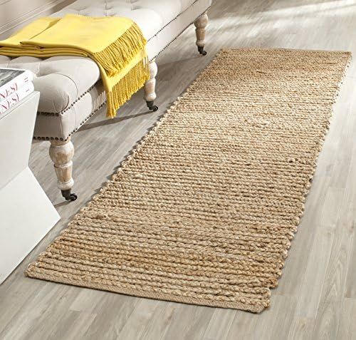 Safavieh Cape Cod Collection CAP355A Handmade Braided Jute Area Rug, 3' x 5', Natural | Amazon (US)