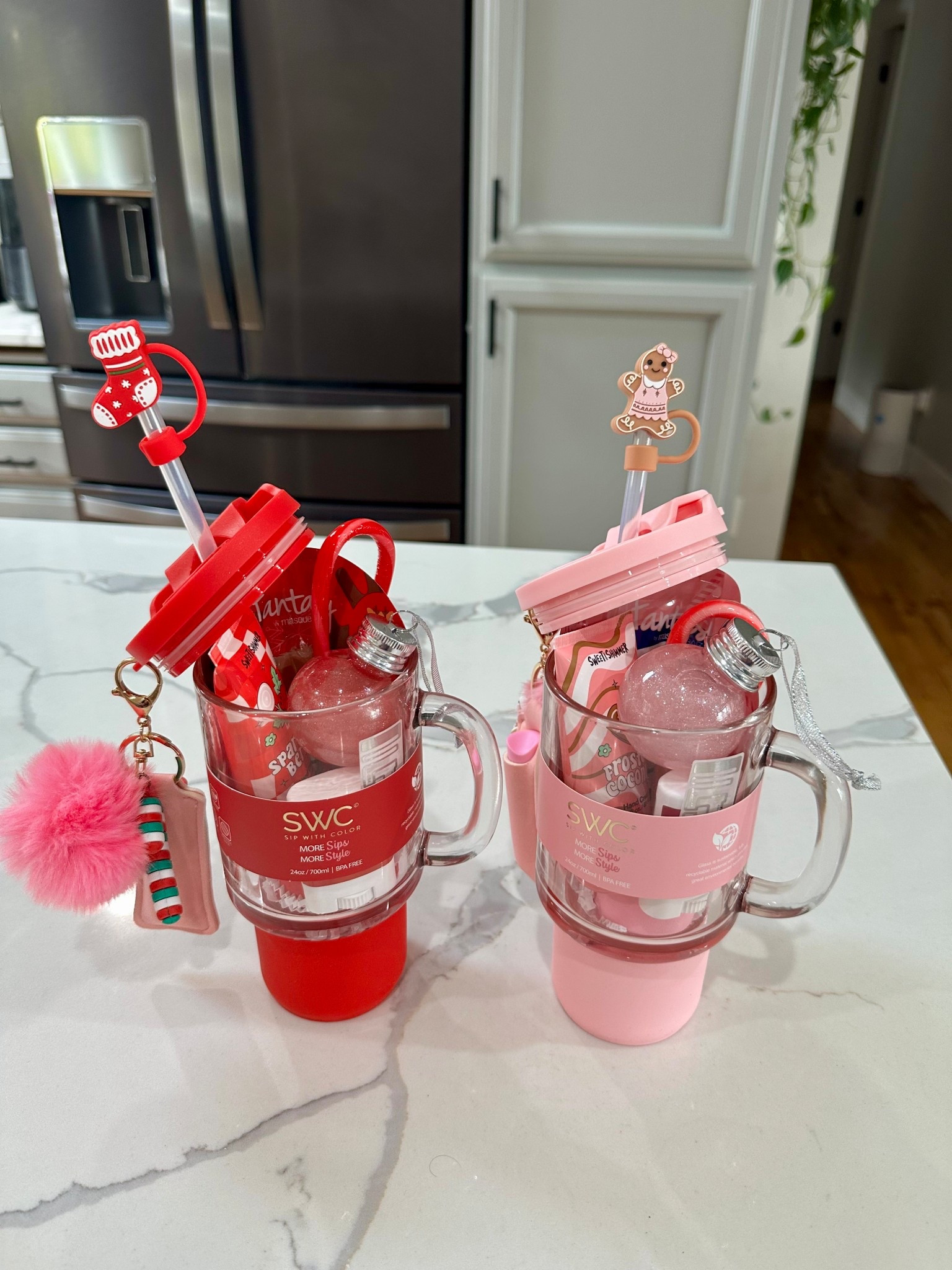 Red & Pink tumbler gift