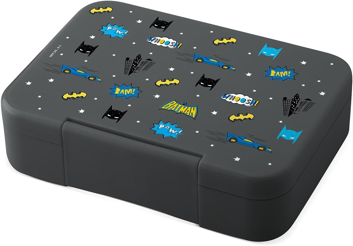 Simple Modern DC Comics Batman Bento Lunch Box for Kids | BPA Free, Leakproof, Dishwasher Safe | Lunch Container for Girls and Boys, Toddlers | Porter Collection | 5 Compartments | Batman POW! | Amazon (US)