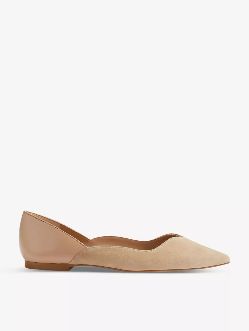 Iris pointed leather ballet flats | Selfridges
