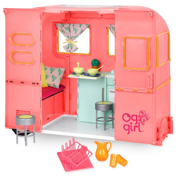 Our Generation RV Seeing You Camper for 18" Dolls - Pink | Target