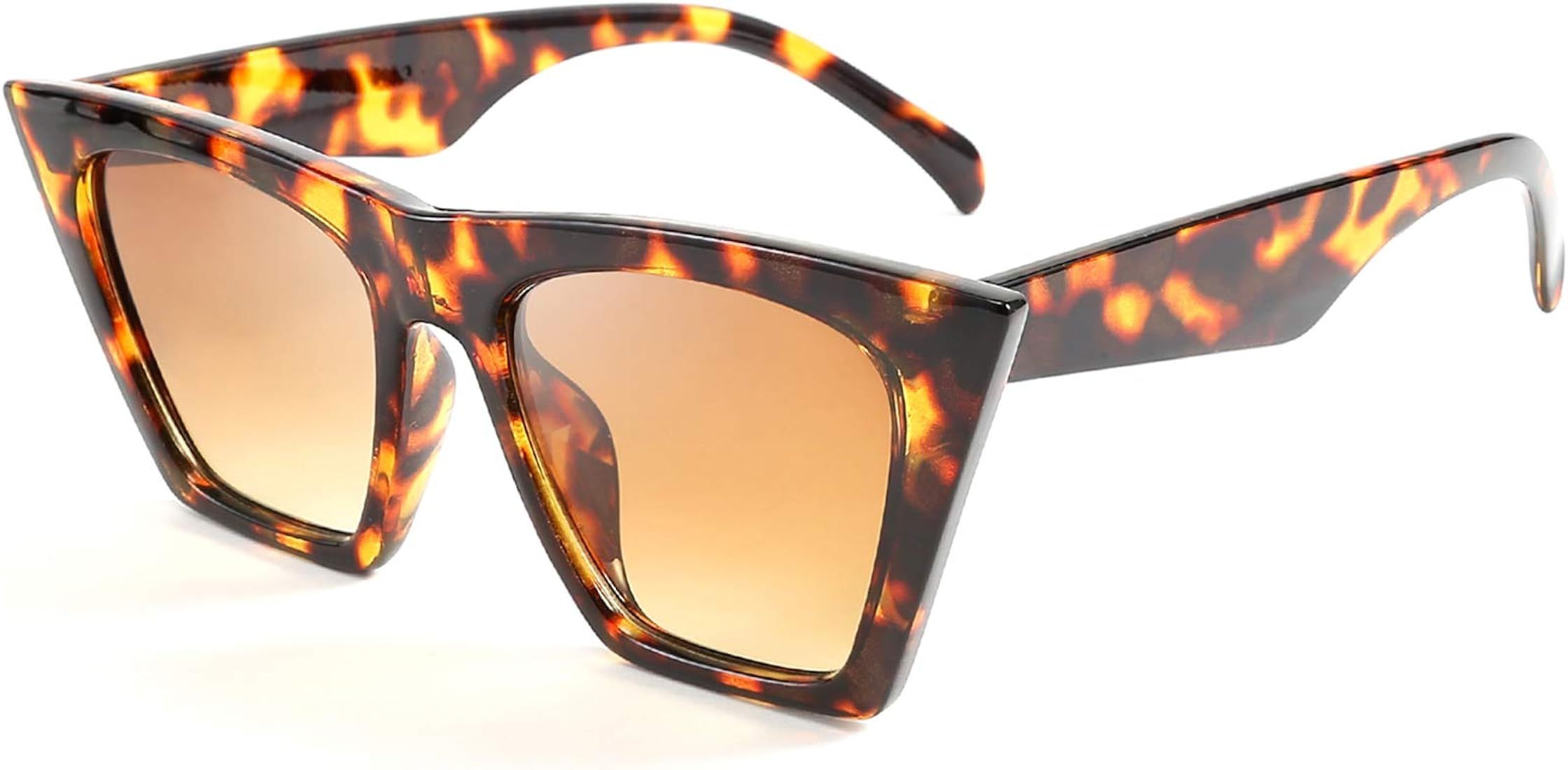 FEISEDY Sunglasses Womens, Vintage Square Cat Eye Sunglasses, UV400 Protection B2473 | Amazon (US)