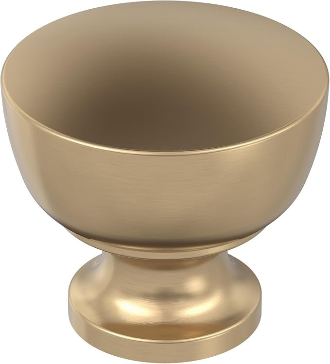 Amerock Chalice 1-1/4 inch (32mm) Diameter Champagne Bronze Cabinet Knob - 10 Pack | Amazon (US)