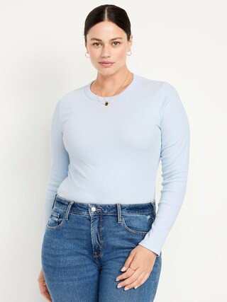 Snug Long-Sleeve Crew-Neck T-Shirt | Old Navy (US)