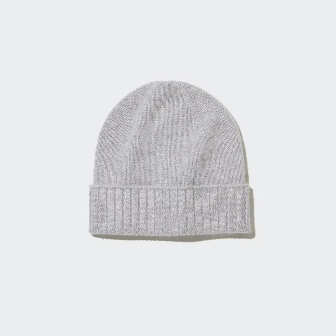 100% Cashmere Knitted Beanie Hat | UNIQLO (UK)