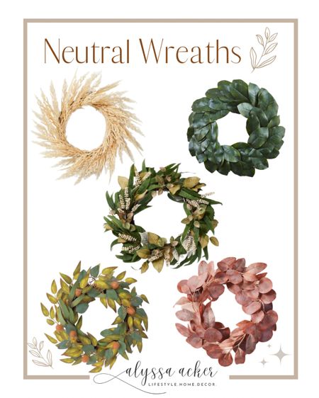 Step up your front door game with these stunning neutral wreaths! 

#LTKhome #LTKSeasonal #LTKunder50