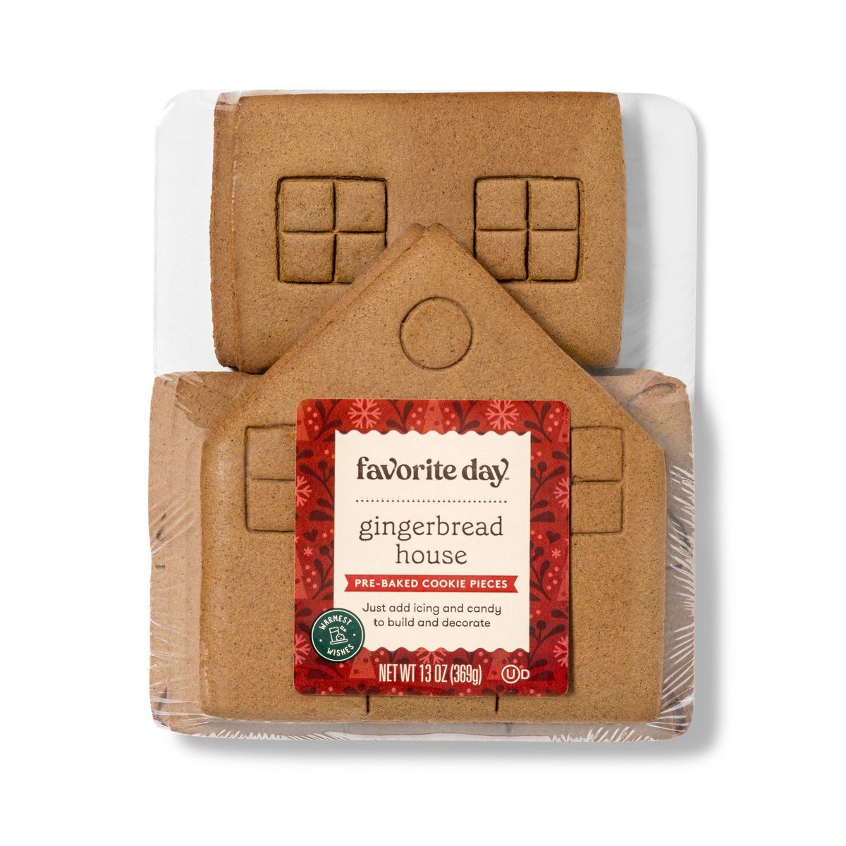 Holiday Basic Gingerbread Kit with Roof Helper - 13oz - Favorite Day™ | Target