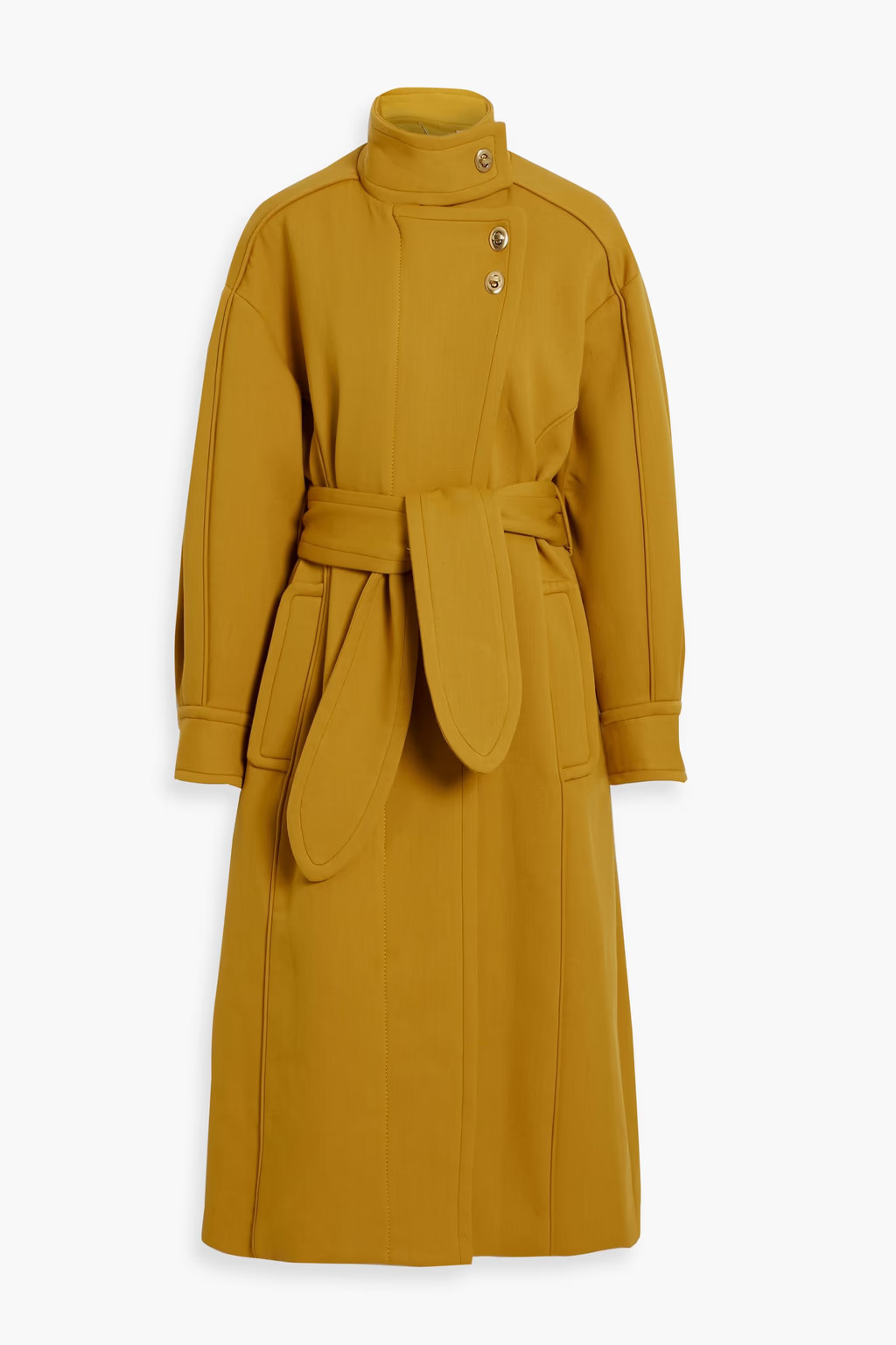 Belted twill coat | The Outnet (APAC)