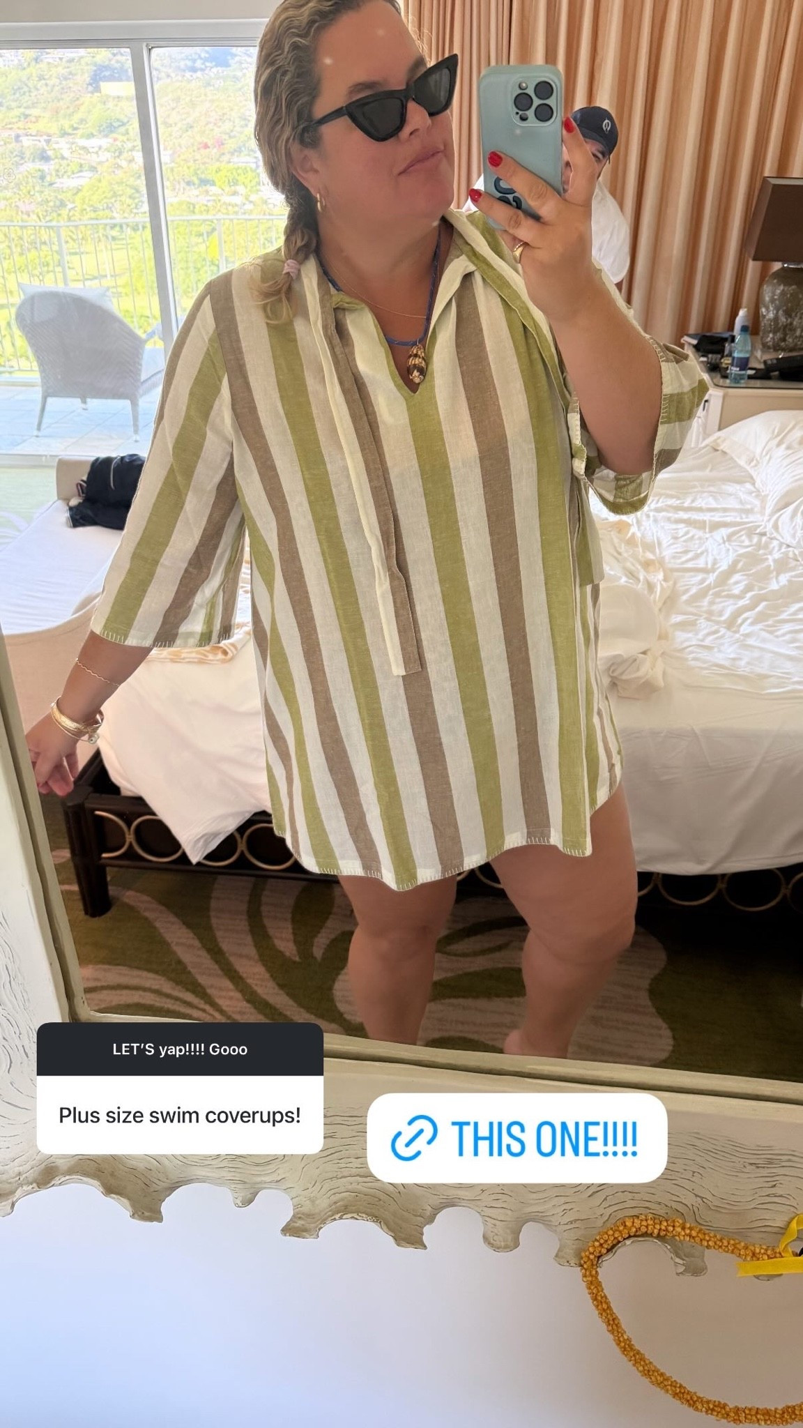Striped plus size coverup for the win! @Tuckernuck

#LTKPlusSize #LTKSwim #LTKootd