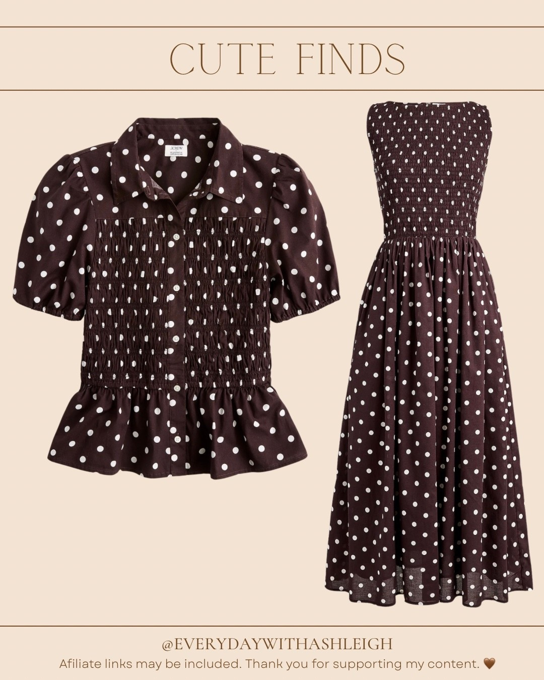 J. Crew Factory has some really cute new arrivals, and this adorable polka dot print immediately caught my attention. I love that both pieces are 100% cotton 🙌🏻

Now comes the tough decision: dress or top?! Both?!? 😂 I mean, there’s really no wrong answer… but what would you choose?

#LTKdayinmylife #LTKgrwm #LTKootd