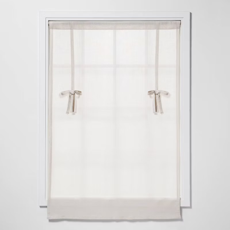 1pc 42"x63" Light Filtering Bonaire Balloon Window Shade Beige - Threshold™ | Target
