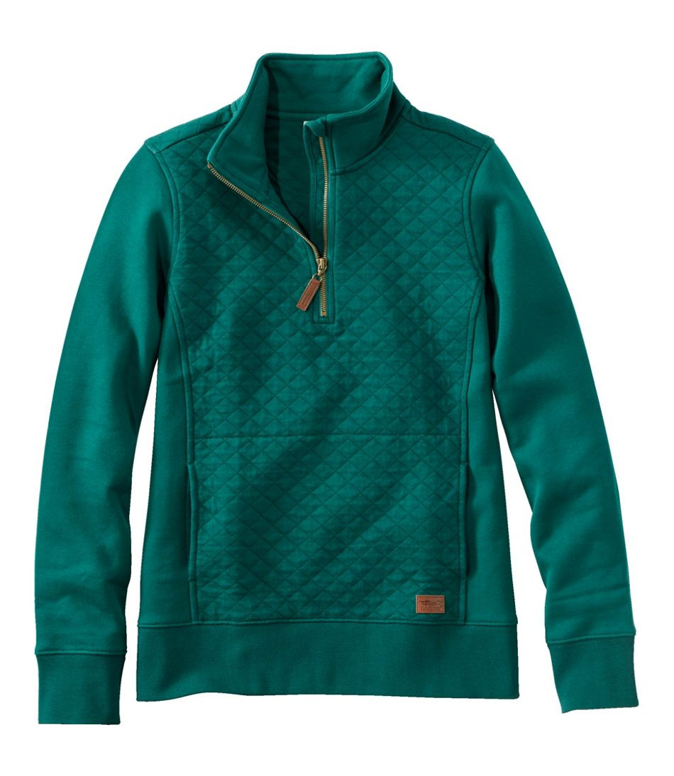 Women's Quilted Quarter-Zip Pullover | L.L. Bean