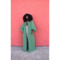 African Kimono, Print Women Cover Up, Clothing, Fashion, Ankara Trench Coat, Clothing | Etsy (US)