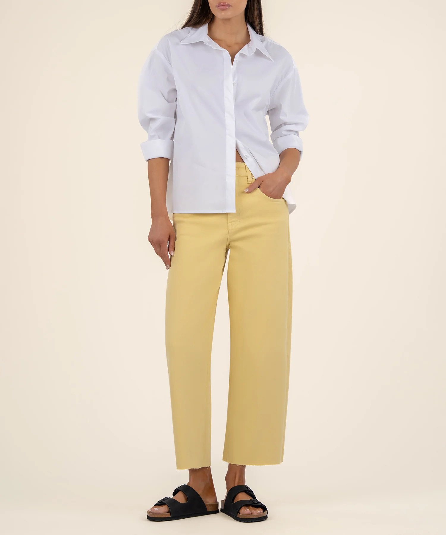 Gwen High Rise Wide Leg - 8 / Daffodil - Kut from the Kloth | Kut From Kloth