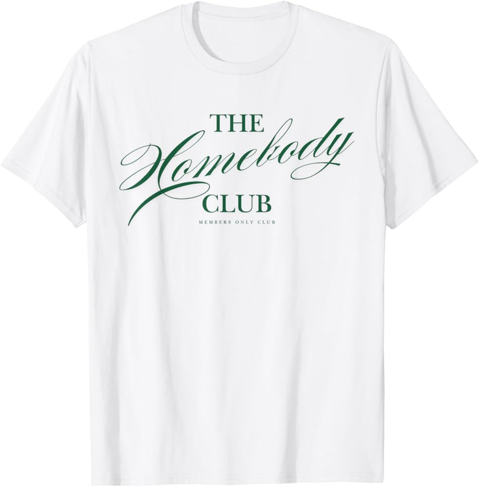 Homebody Club Graphic Cozy Stay Home Introvert T-Shirt | Amazon (US)