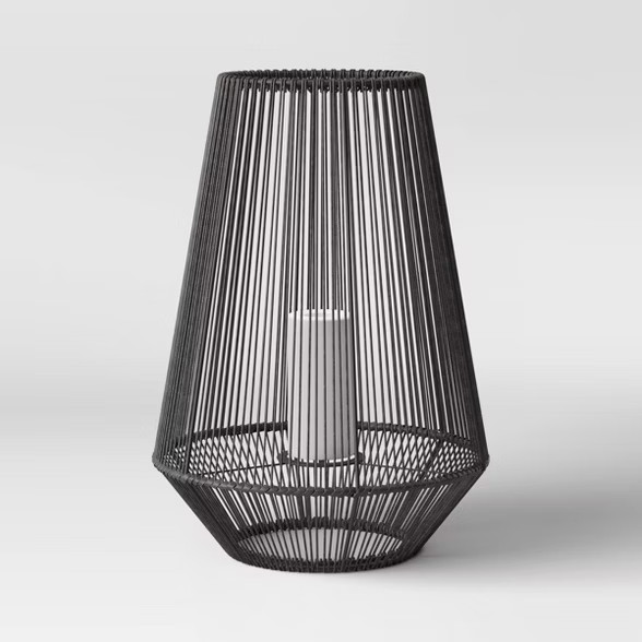 Plastic Woven Outdoor Lantern Gray - Project 62™ | Target