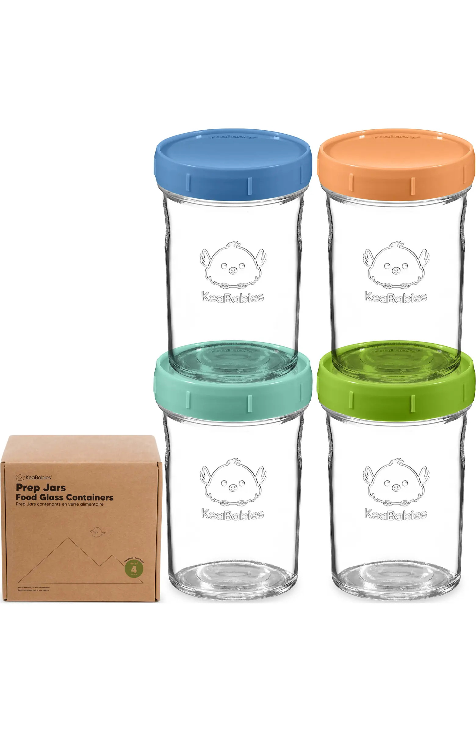 4-Pack Prep Jars Food Glass Containers | Nordstrom