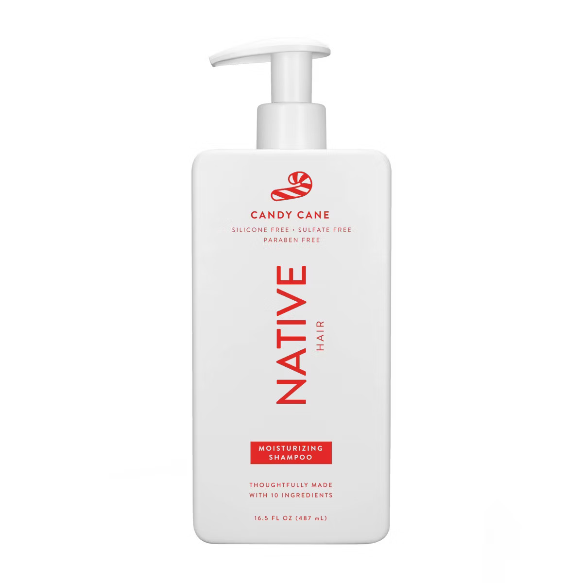 Native Limited Edition Candy Cane Moisturizing Shampoo - Christmas - 16.5 fl oz | Target