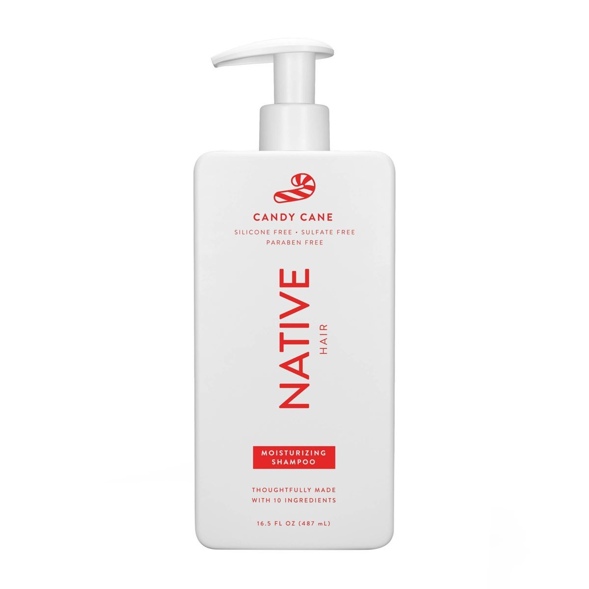 Native Limited Edition Candy Cane Moisturizing Shampoo - Christmas - 16.5 fl oz | Target
