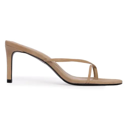 BLACK SUEDE STUDIO Jade 65 Suede in Sand Suede at Nordstrom, Size 38.5 | Nordstrom