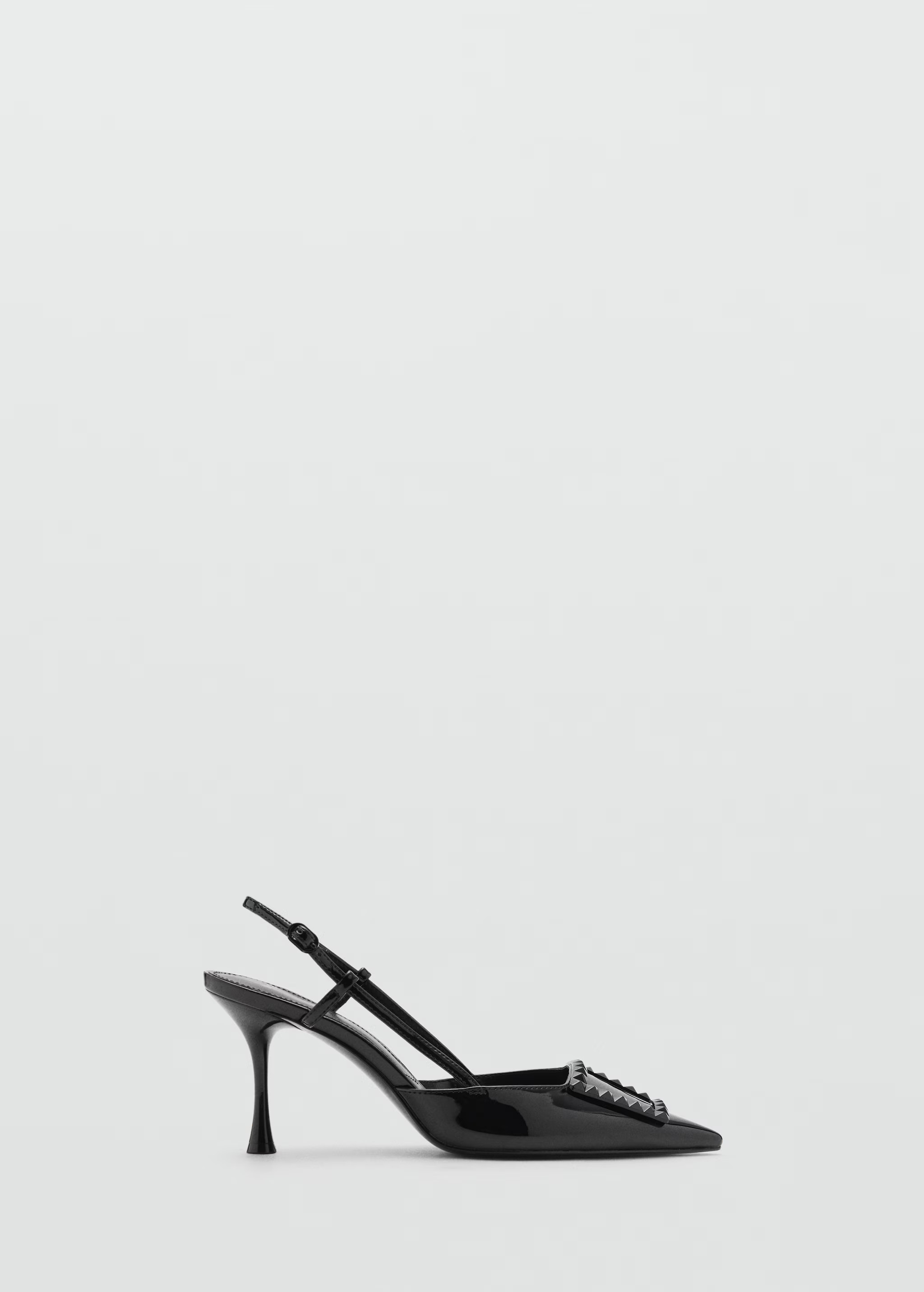 Patent leather slingback-heeled shoes - Women | MANGO United Kingdom | MANGO (UK)