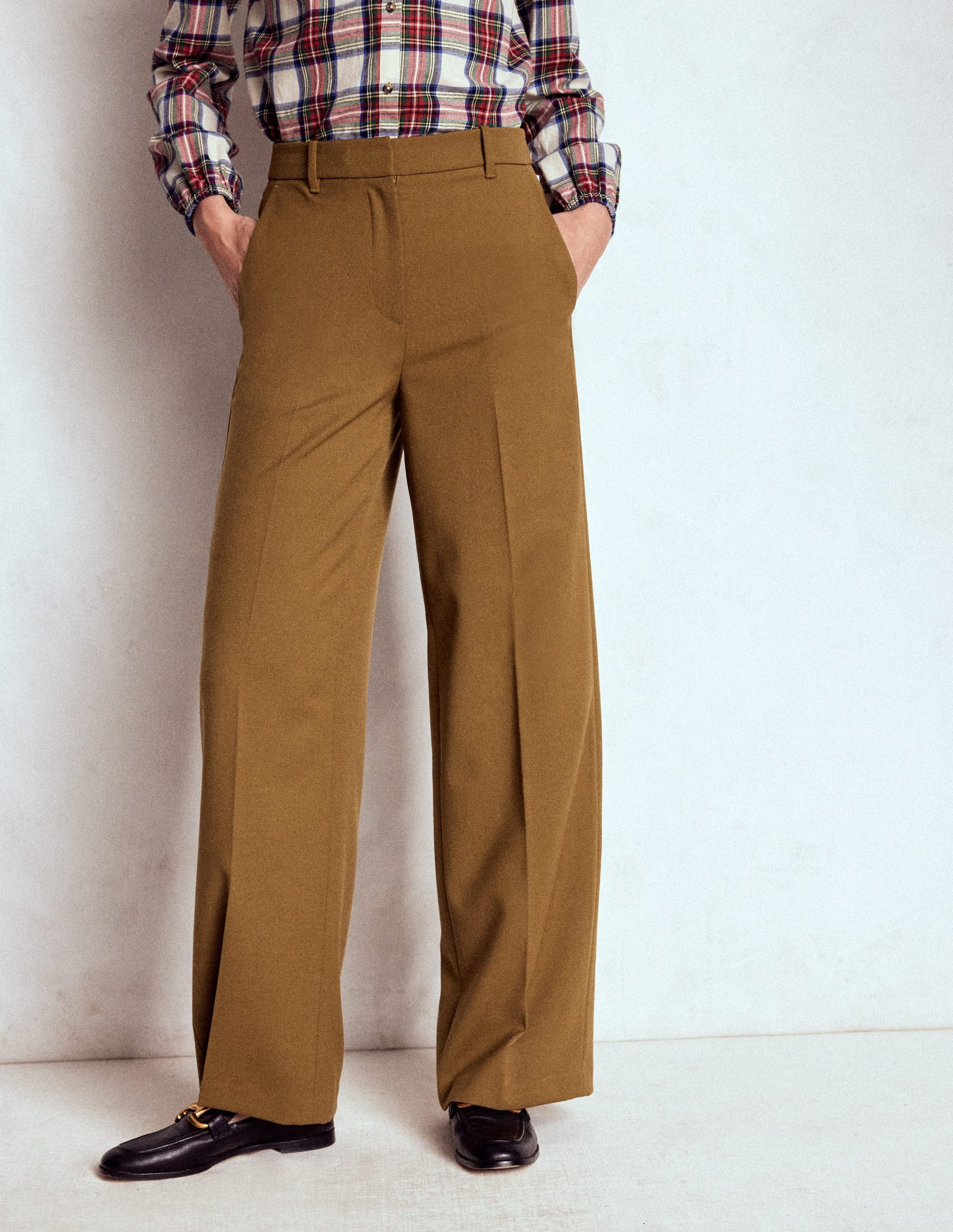 Belgravia Tailored Trousers-Tobacco | Boden UK