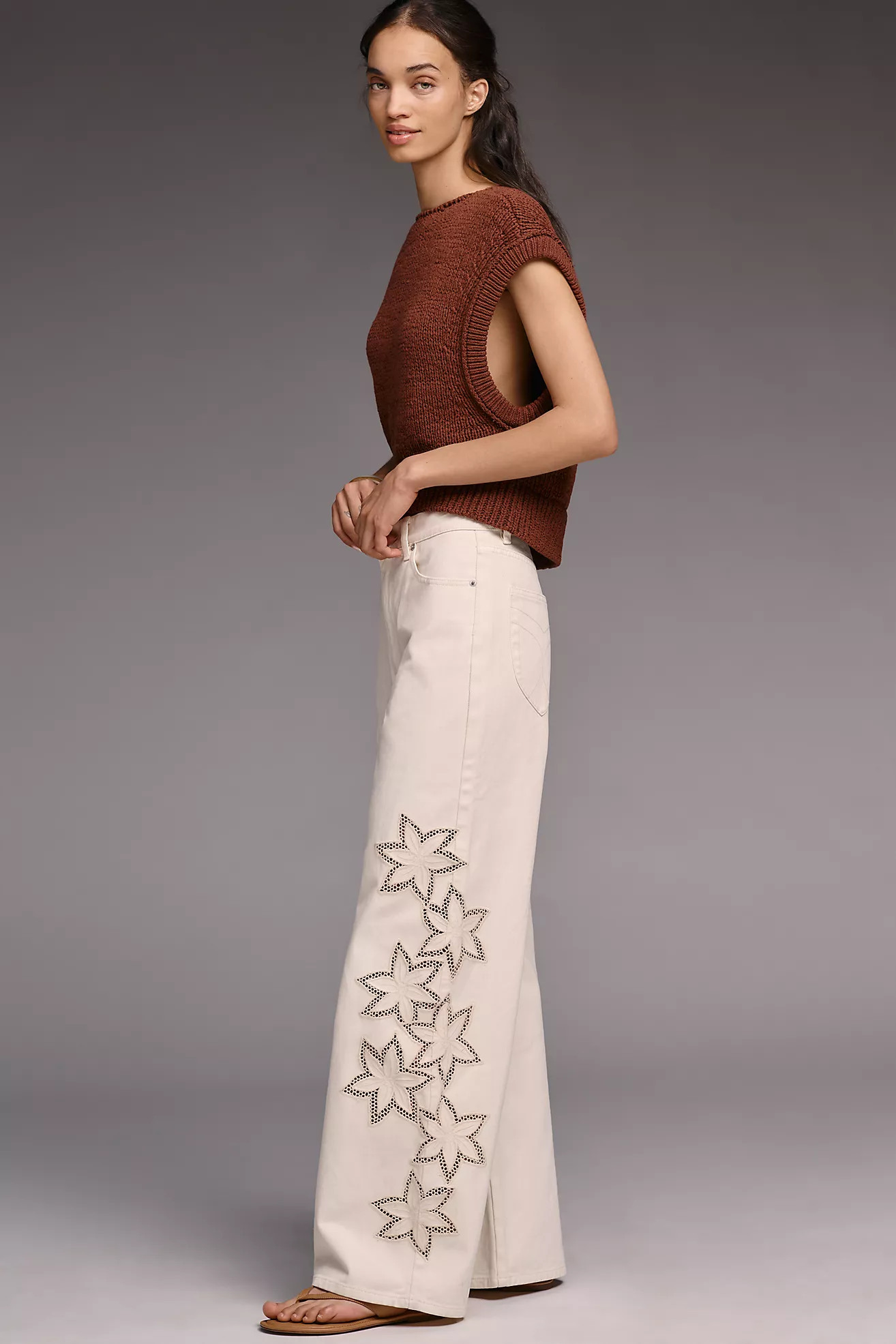 Rolla's Sailor Cotton High-Rise Relaxed Wide-Leg Jeans | Anthropologie (US)