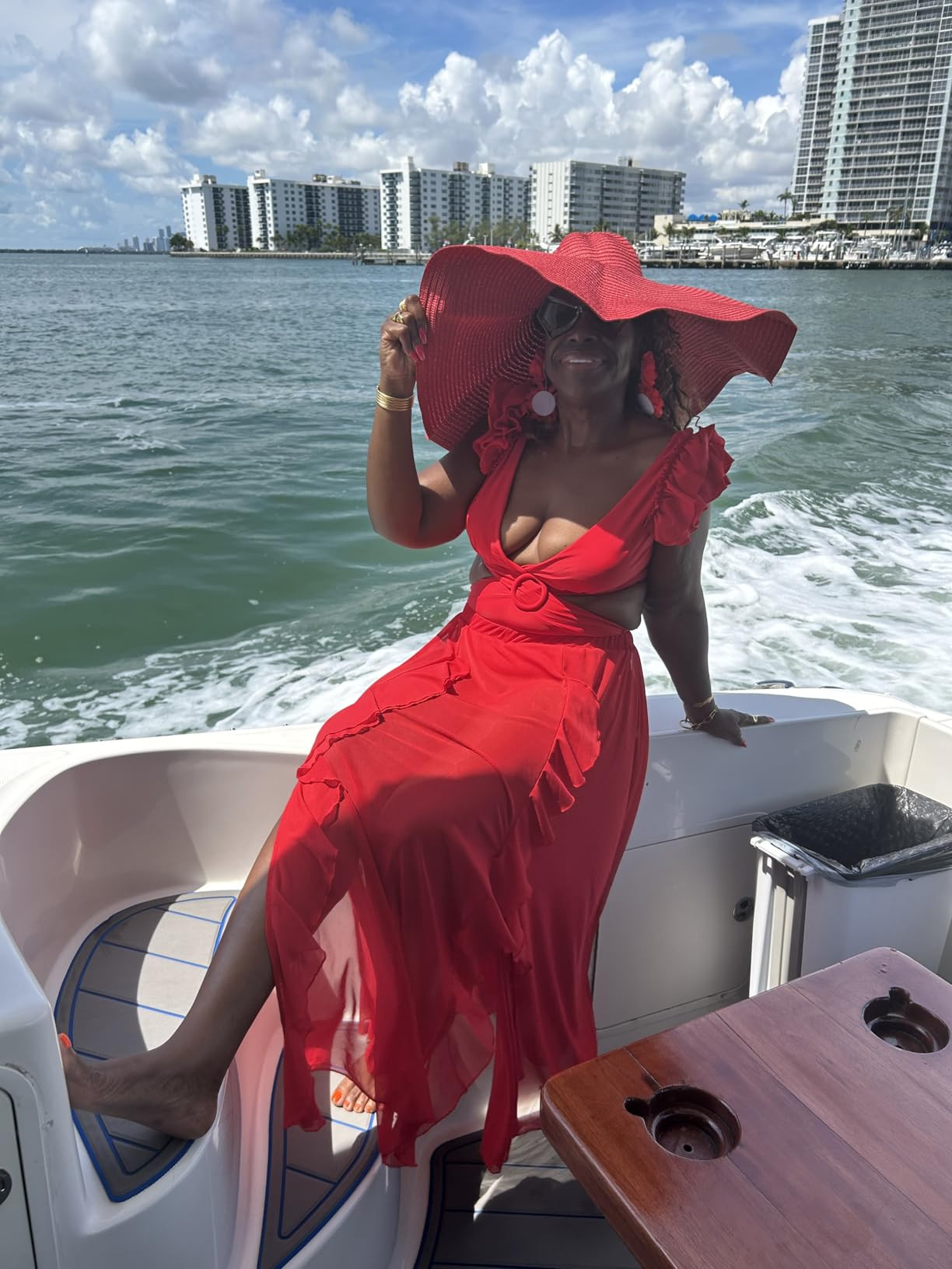 IDOPIP Women's One Piece Swimsuit with Beach Cover up Wrap Skirt Sarong Retro Floral Print Bikini... | Amazon (US)