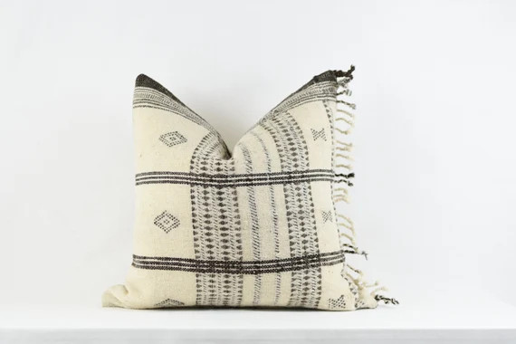 Indian Wool Pillow | Etsy (US)