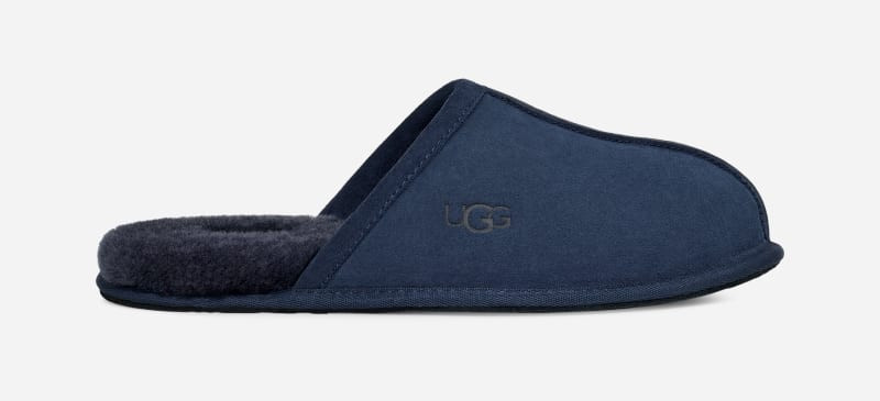 UGG® Men's Scuff Sheepskin Backless Slipper in Deep Ocean, Size 9 | UGG (US)