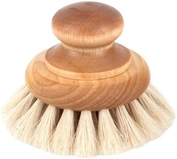 Iris Hantverk Birch and Horse Hair Round Dish Brush with Knob | Amazon (US)